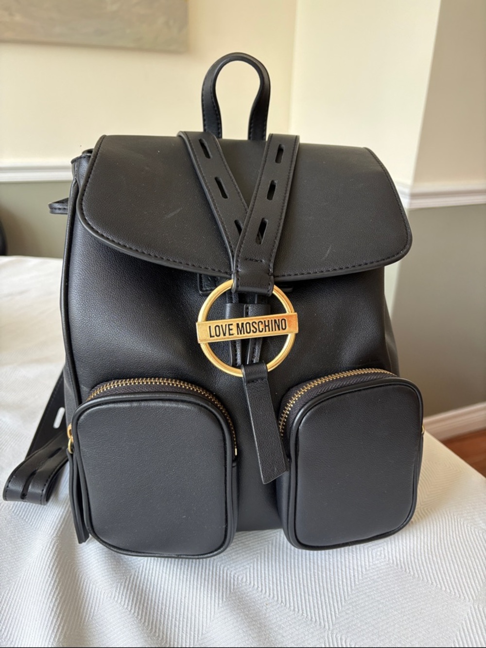 Love Moschino Black Backpack